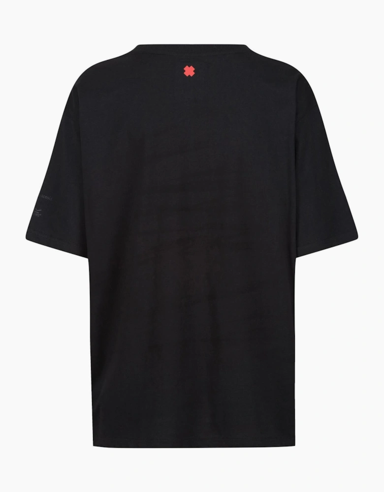 Crew Neck Short Sleeve Text Graphic Jersey T-Shirt