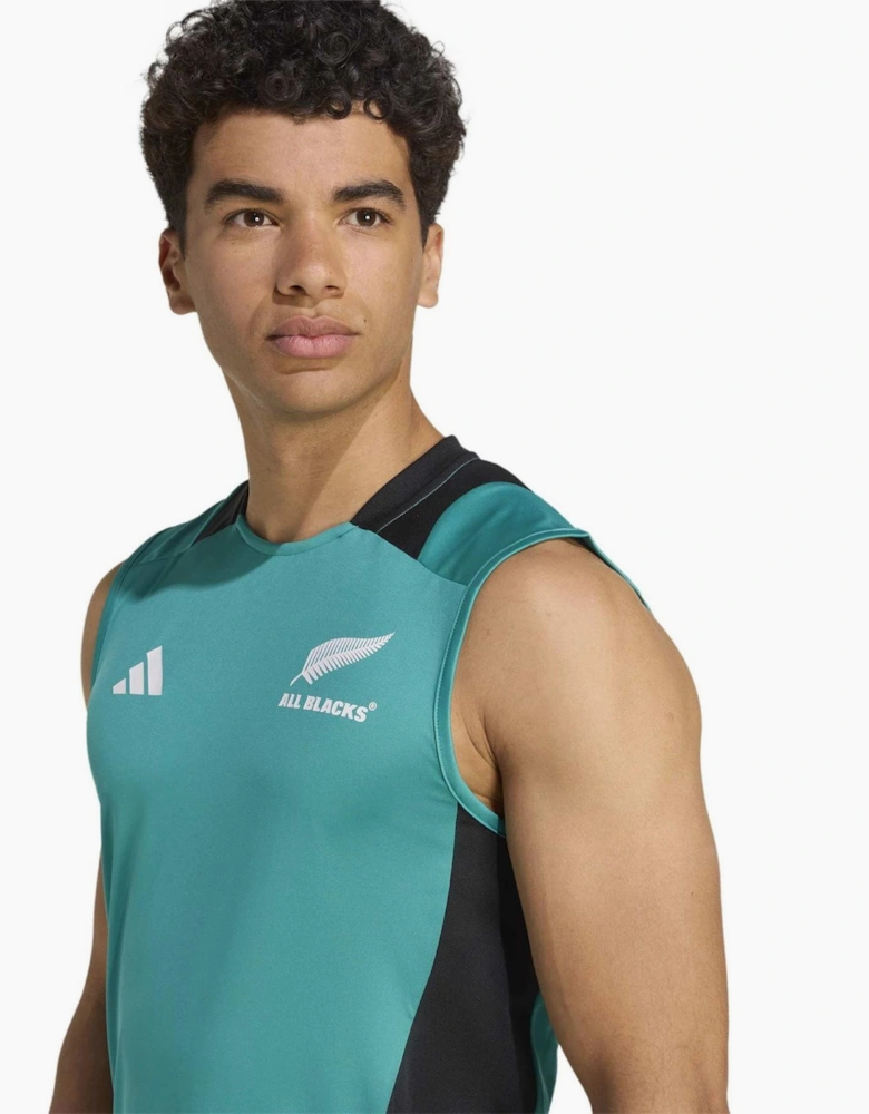 Printed Logo Crew Neck Sleeveless Singlet