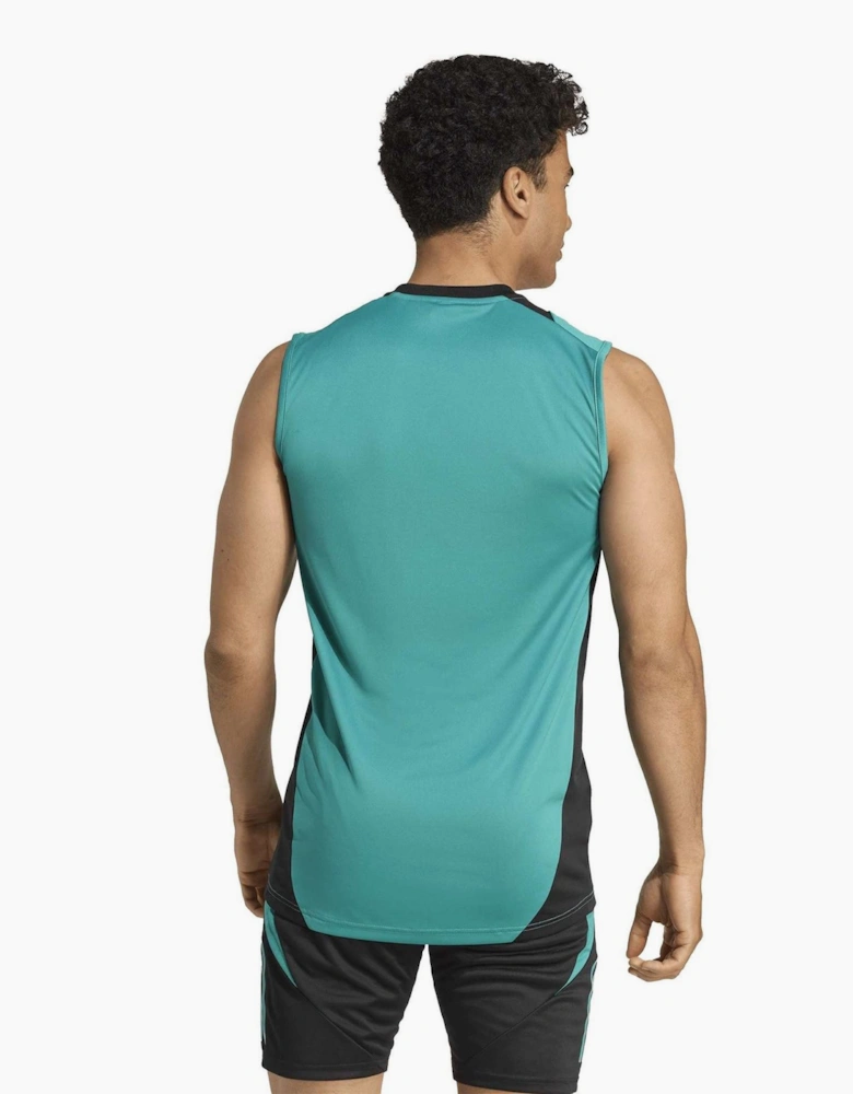 Printed Logo Crew Neck Sleeveless Singlet
