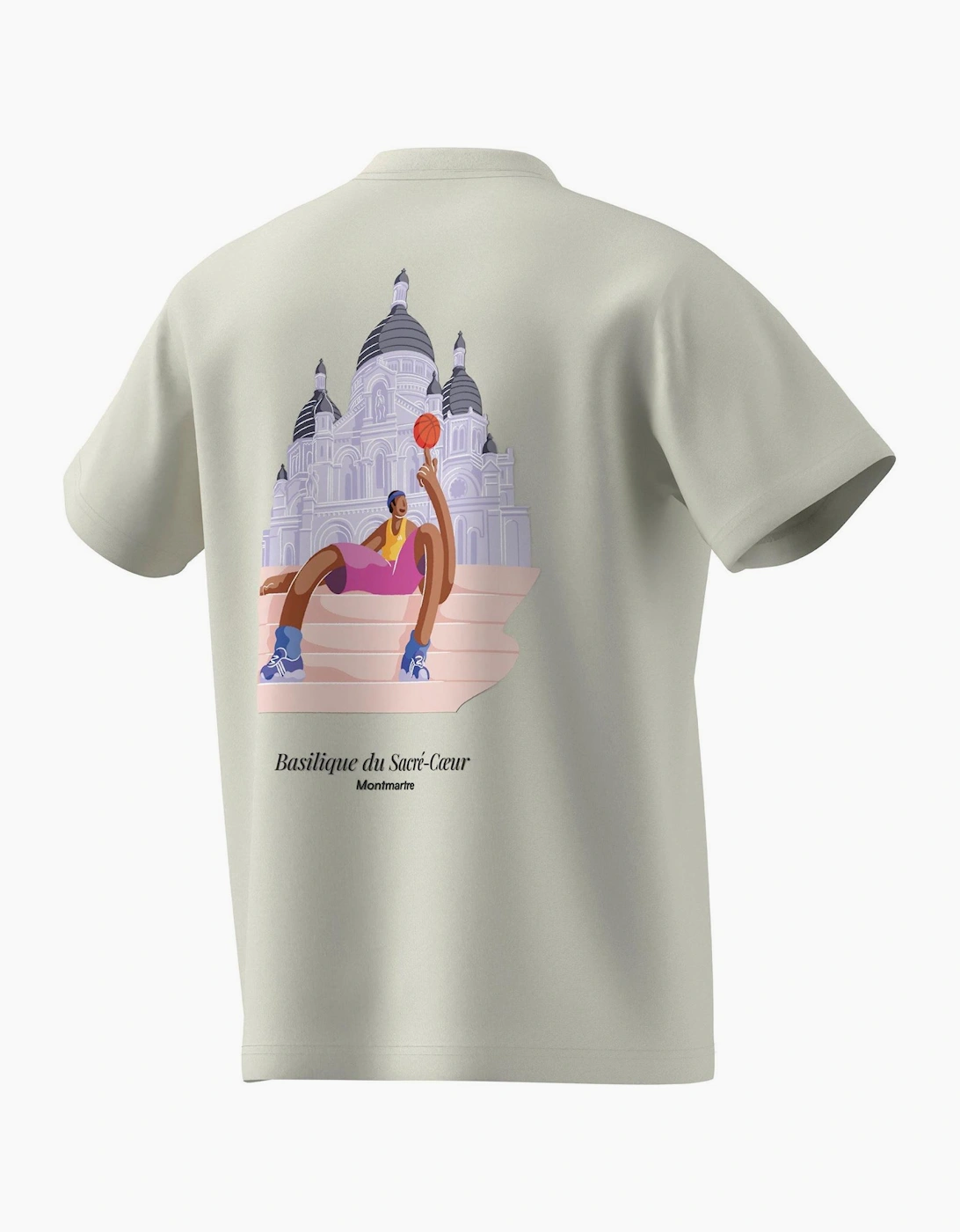 Paris Text Graphic Crew Neck Short Sleeve T-Shirt