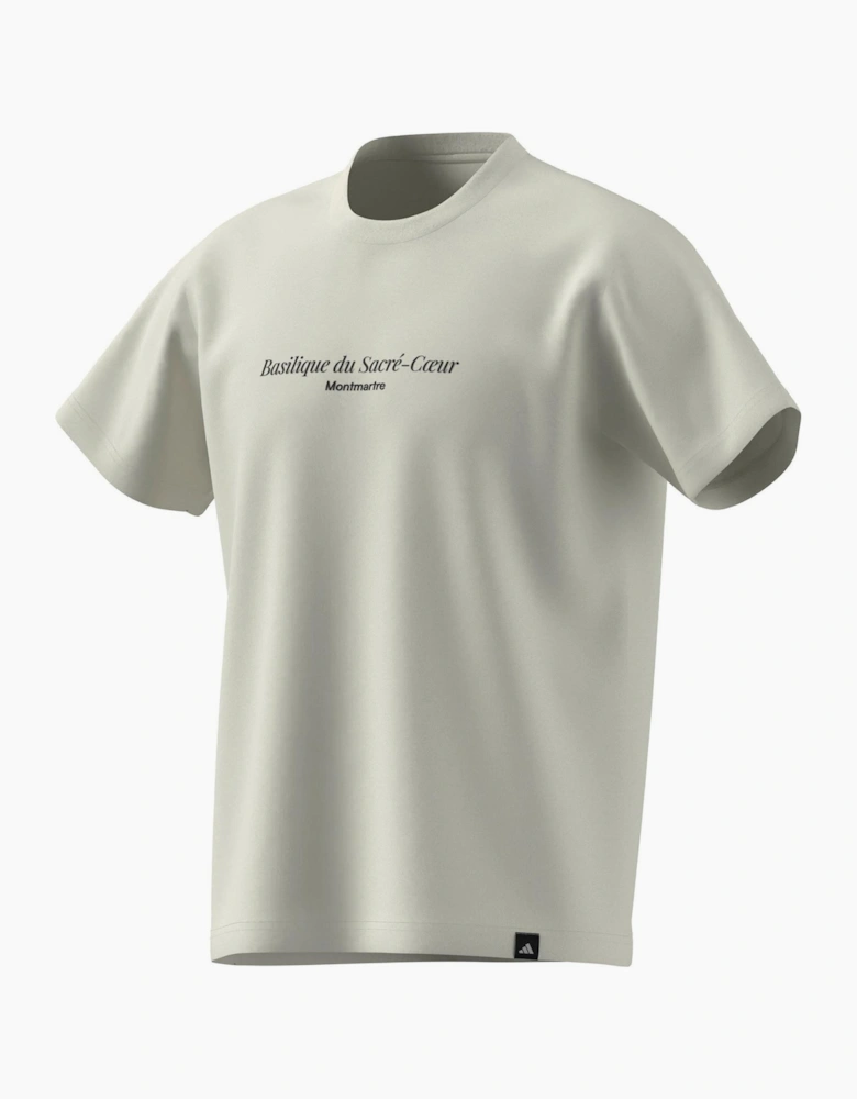 Paris Text Graphic Crew Neck Short Sleeve T-Shirt