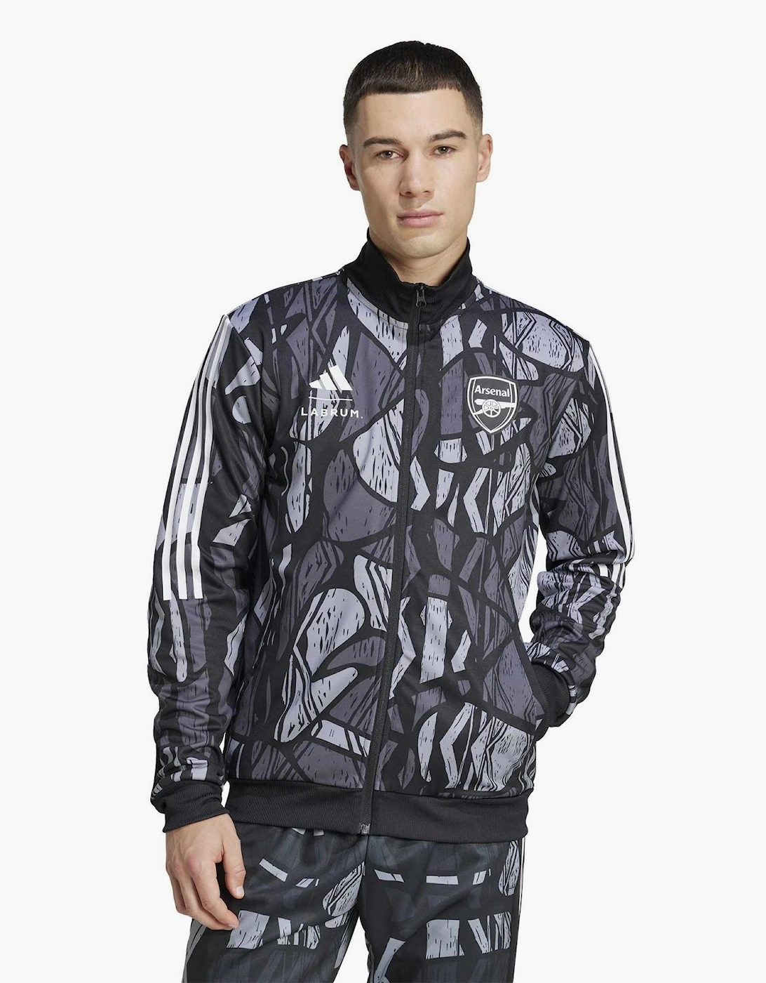 Arsenal Tiro Mock Neck Full Zip Long Sleeve Track Top