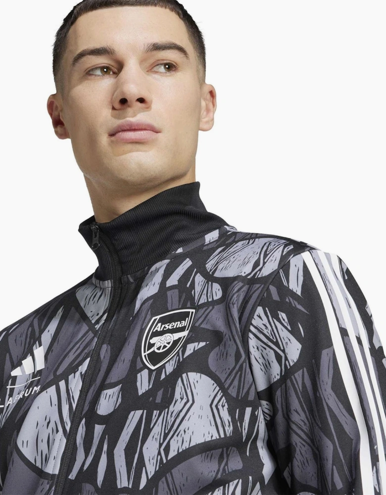 Arsenal Tiro Mock Neck Full Zip Long Sleeve Track Top