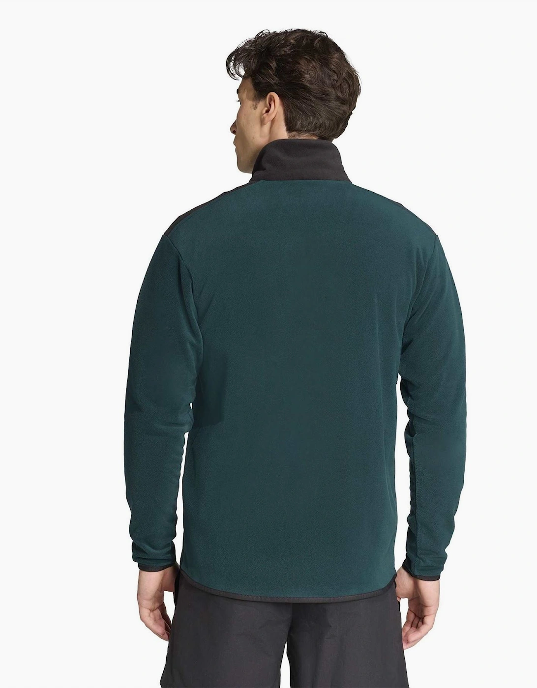 Colour Block Full Zipper Zip Neck Bound Cuff Jacket