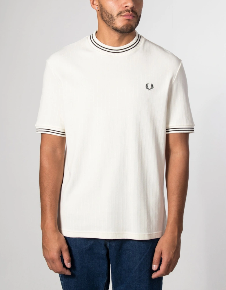Regular Fit Ribbed Jersey T-Shirt