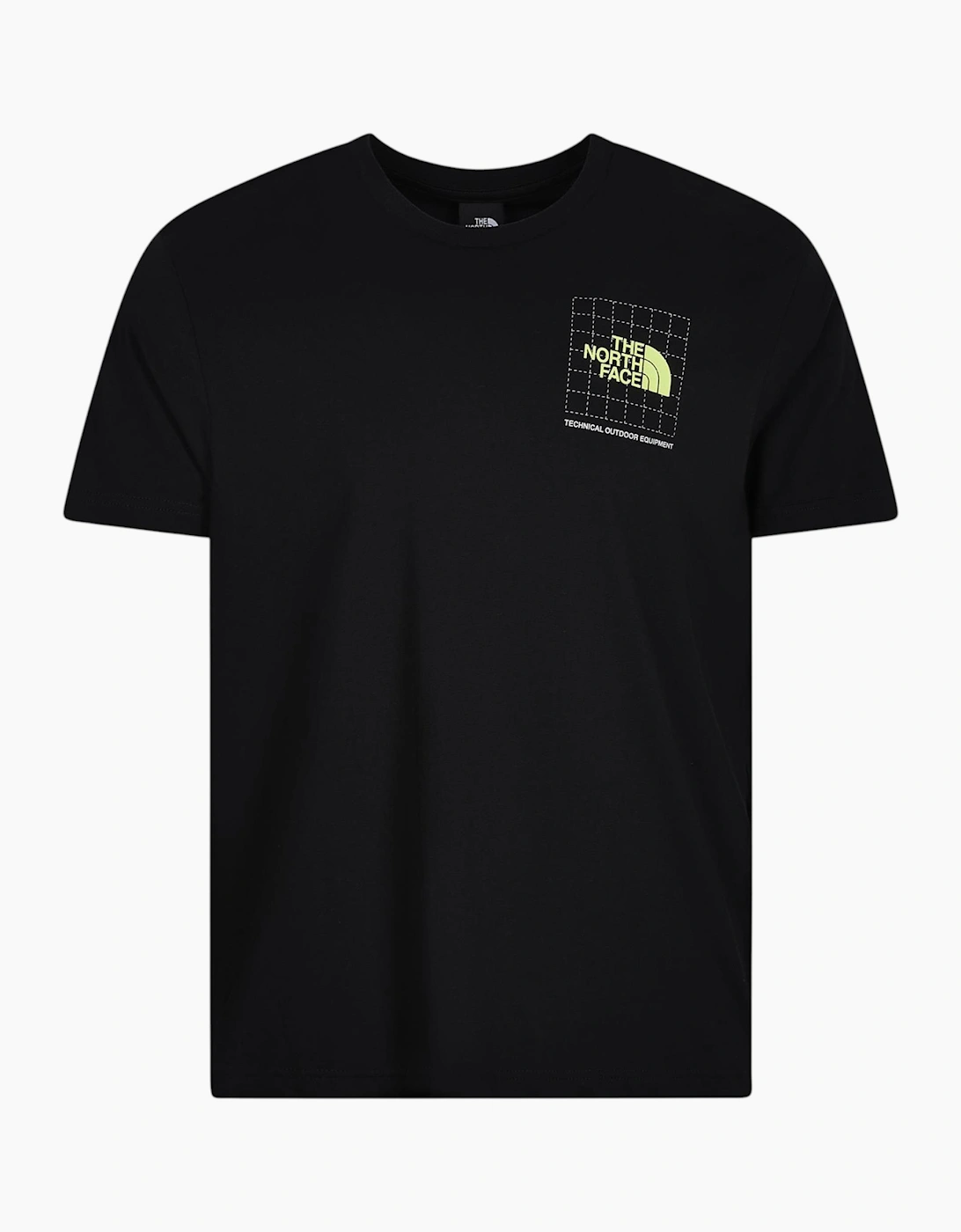 The North Face Mens M Digi Info Tech T Shirt Crew Neck Short Sleeve Cotton