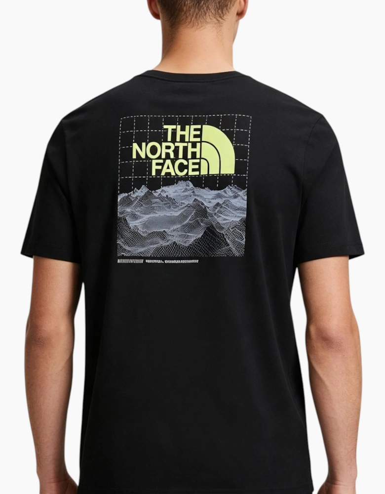 The North Face Mens M Digi Info Tech T Shirt Crew Neck Short Sleeve Cotton
