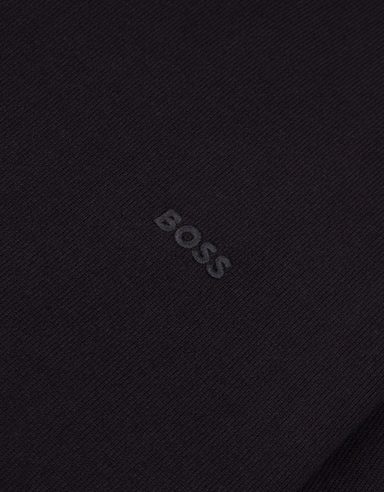 Hugo Boss Cotton Sweater With Embroidered Logo Black 001