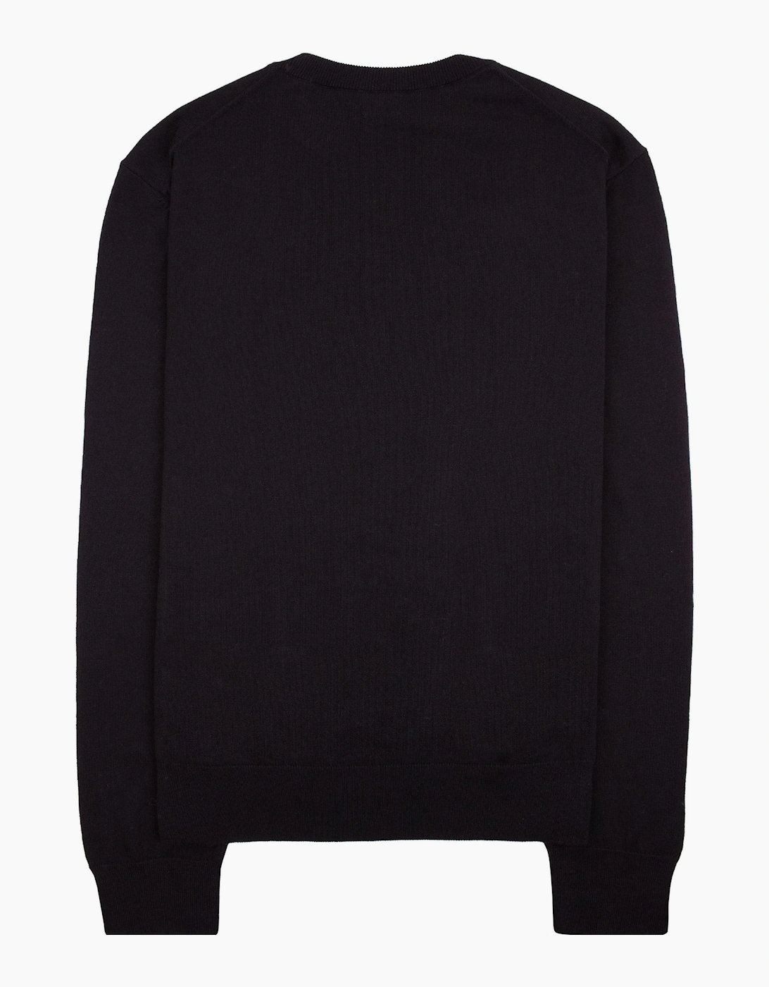 Hugo Boss Cotton Sweater With Embroidered Logo Black 001