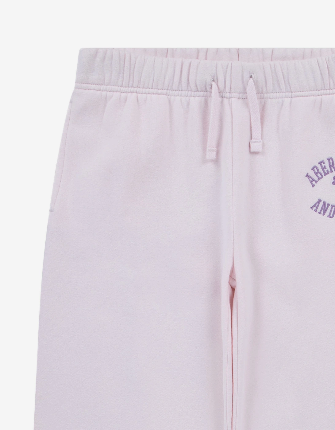 Abercrombie & Fitch Girls Logo LR Baggy Fleece Joggers in Pink
