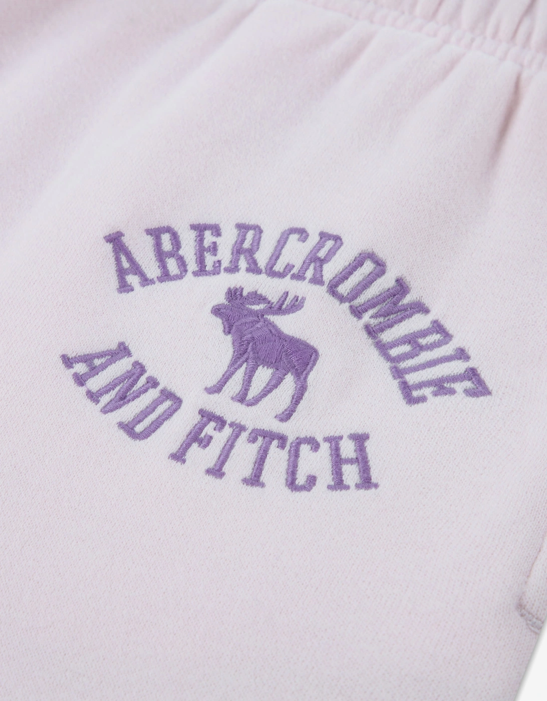 Abercrombie & Fitch Girls Logo LR Baggy Fleece Joggers in Pink