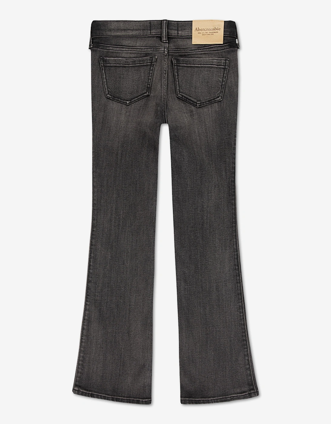 Abercrombie & Fitch Girls Low Rise Bootcut Jeans in Grey