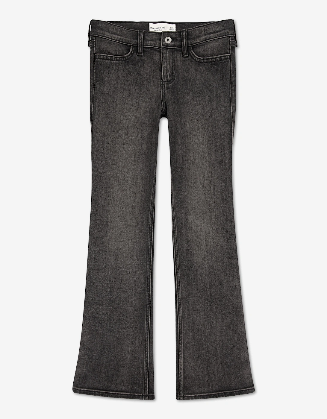 Abercrombie & Fitch Girls Low Rise Bootcut Jeans in Grey