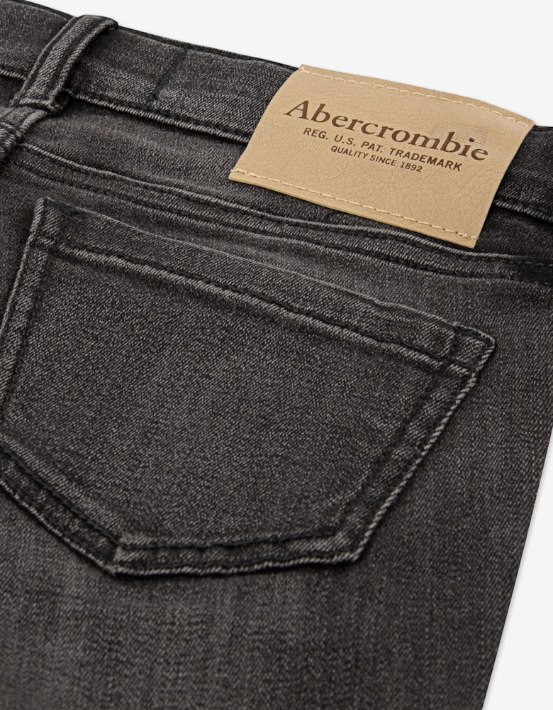 Abercrombie & Fitch Girls Low Rise Bootcut Jeans in Grey