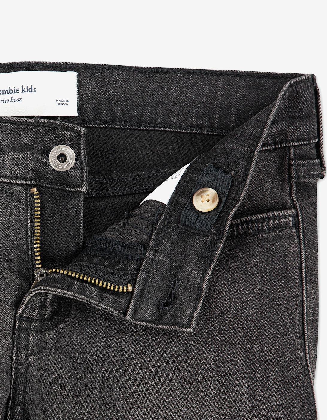 Abercrombie & Fitch Girls Low Rise Bootcut Jeans in Grey