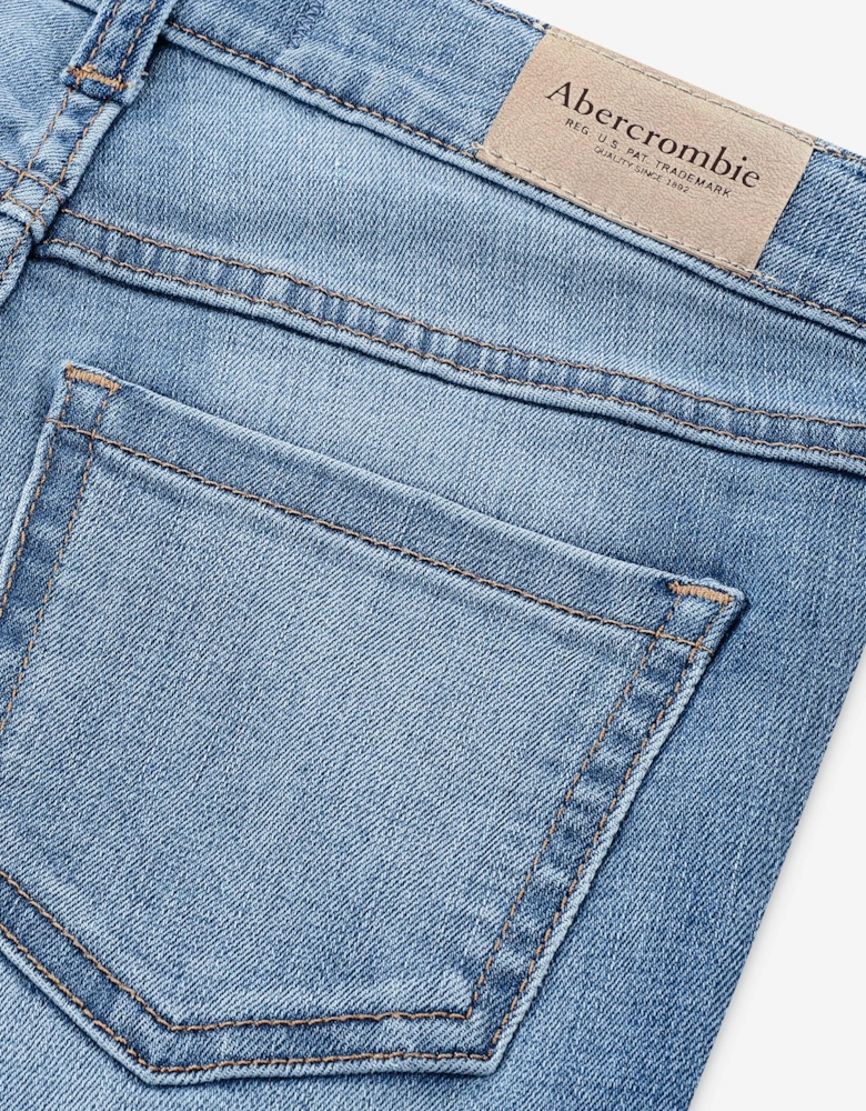 Abercrombie & Fitch Girls High Rise Flare Jeans in Blue