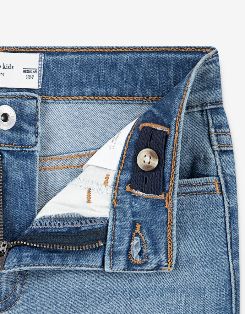 Abercrombie & Fitch Girls High Rise Flare Jeans in Blue