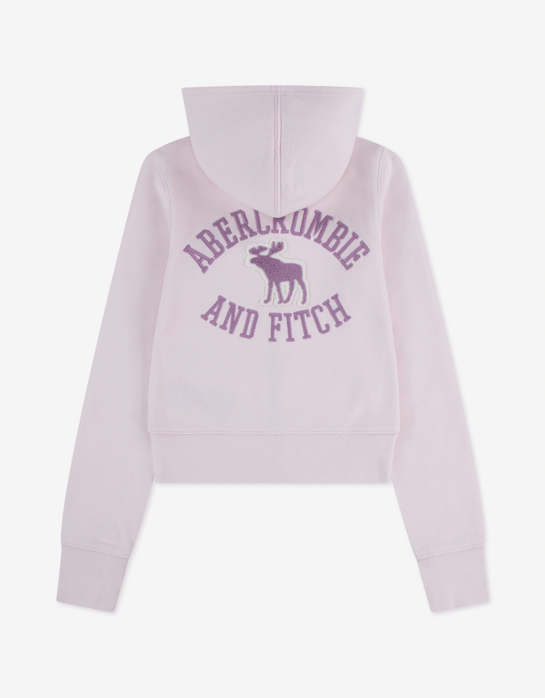 Abercrombie & Fitch Girls Graphic Zip Up Top in Pink