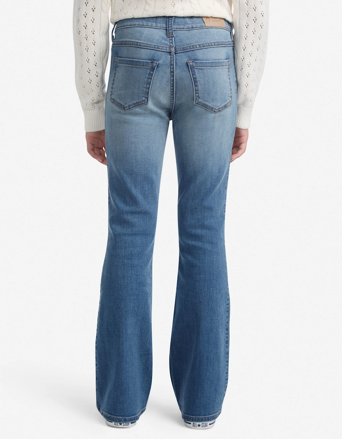 Abercrombie & Fitch Girls High Rise Flare Jeans in Blue