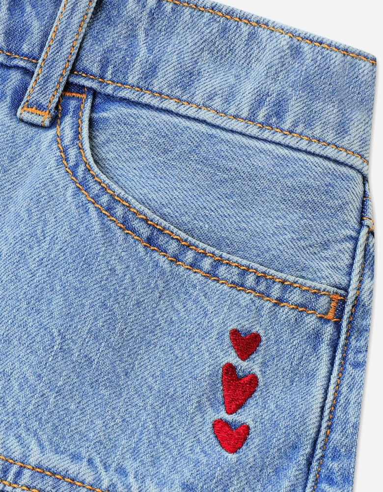 Abercrombie & Fitch Girls Drop Waist Pleated Mini Skort in Blue