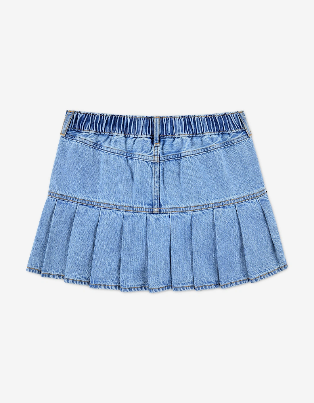 Abercrombie & Fitch Girls Drop Waist Pleated Mini Skort in Blue