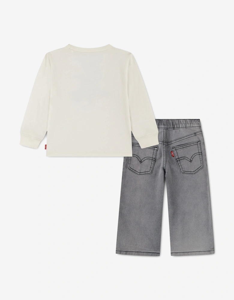 Levi's Baby Boys Trouser Set in Ivory