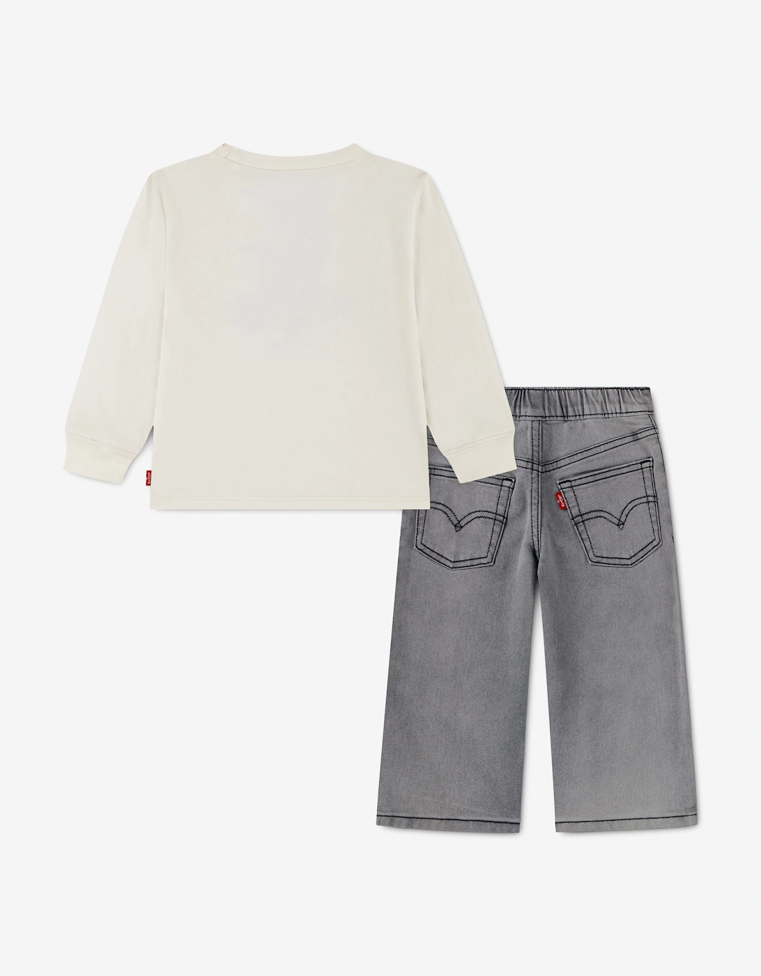 Levi's Baby Boys Trouser Set in Ivory