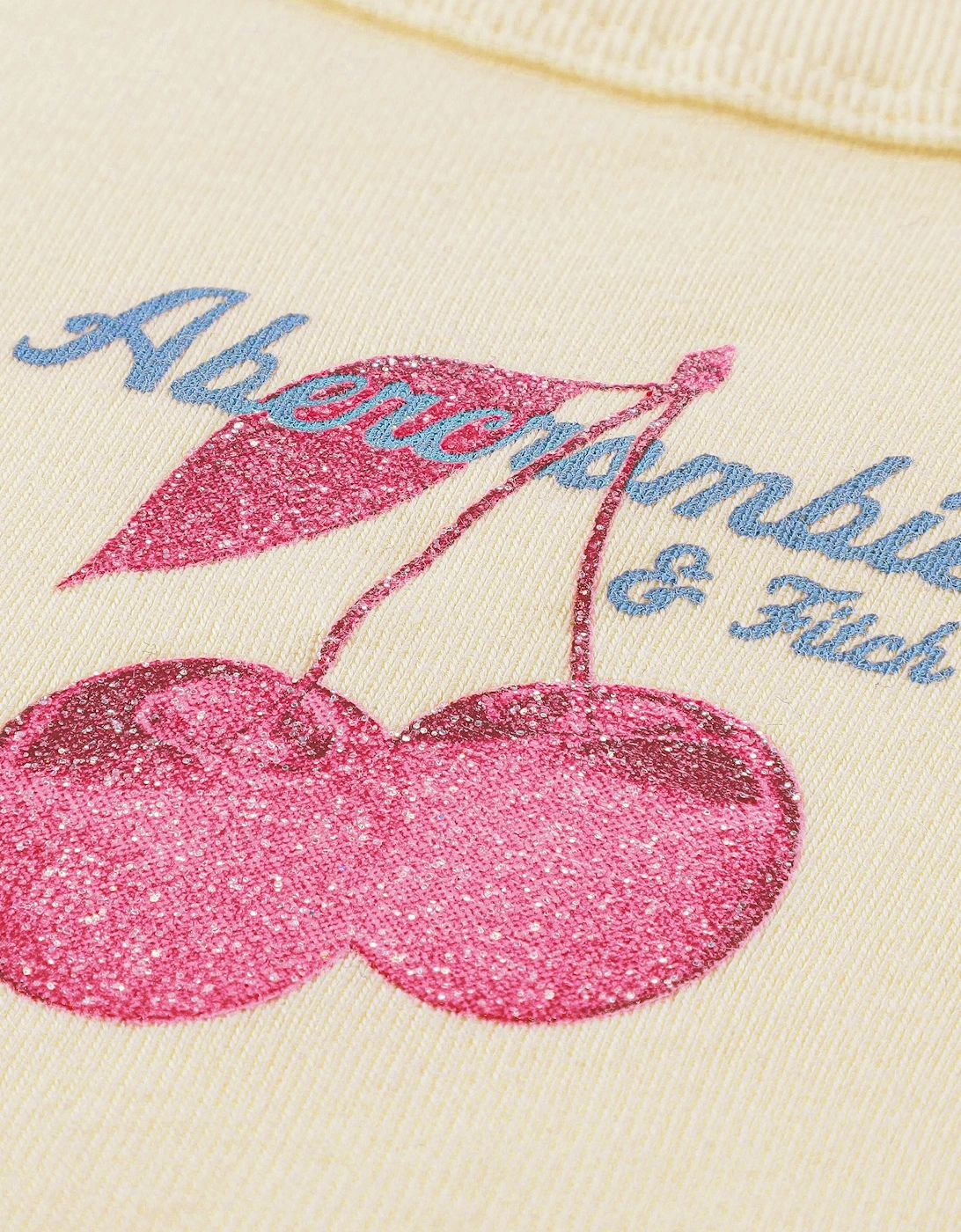 Abercrombie & Fitch Girls Two Cherry T-Shirt in Yellow