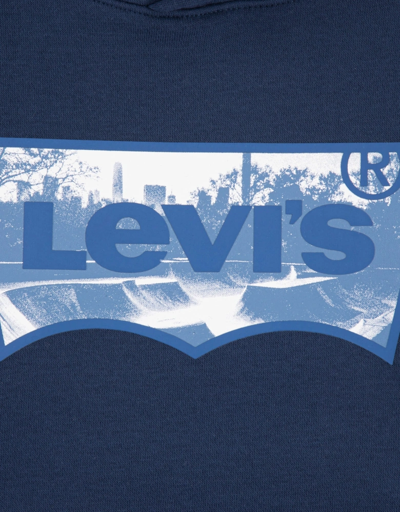 Levi's Boys Skate Park Batwing Hoodie in Blue