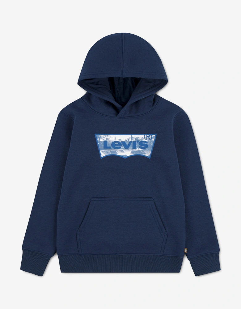 Levi's Boys Skate Park Batwing Hoodie in Blue