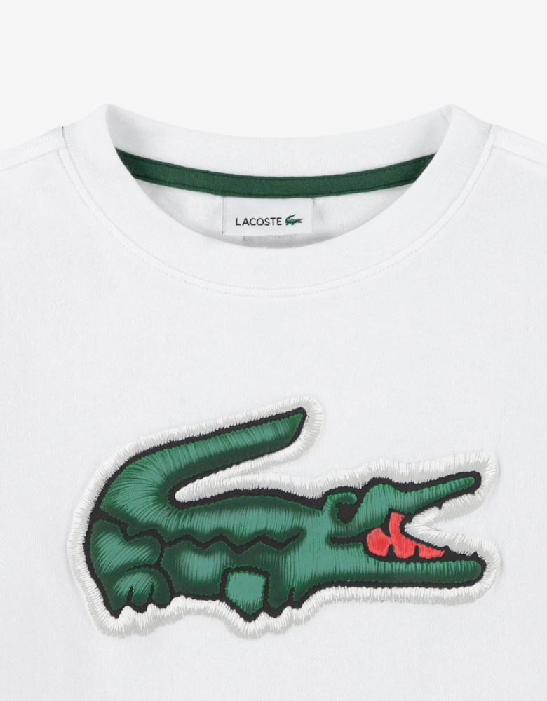 Lacoste Boys Puff T-Shirt in White