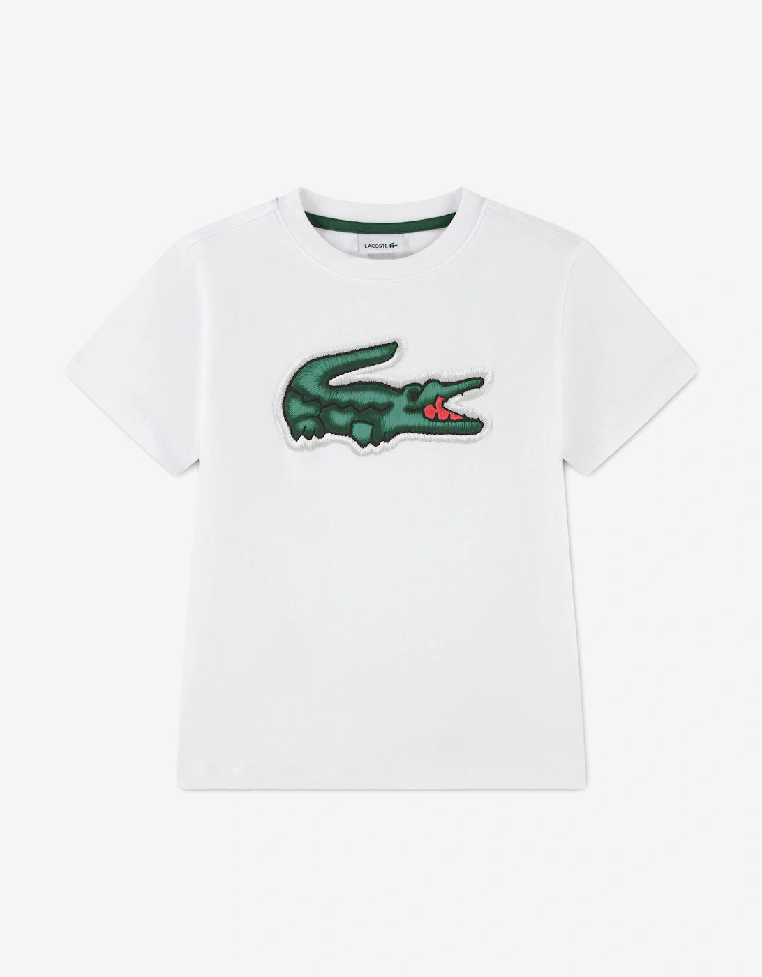 Lacoste Boys Puff T-Shirt in White