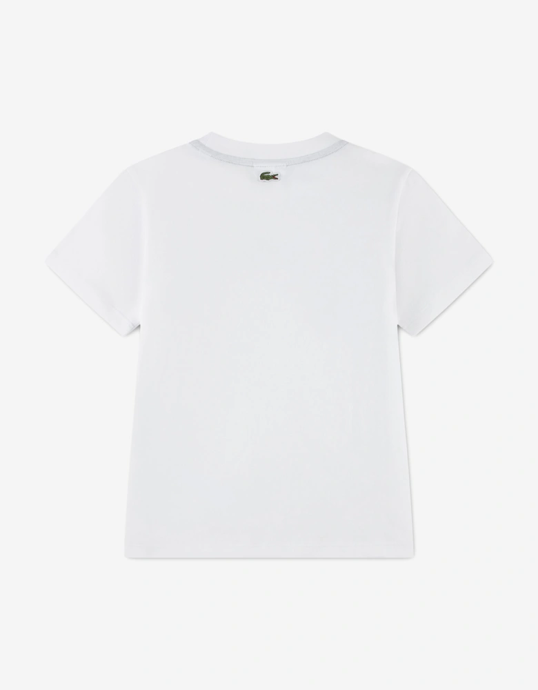 Lacoste Boys Puff T-Shirt in White