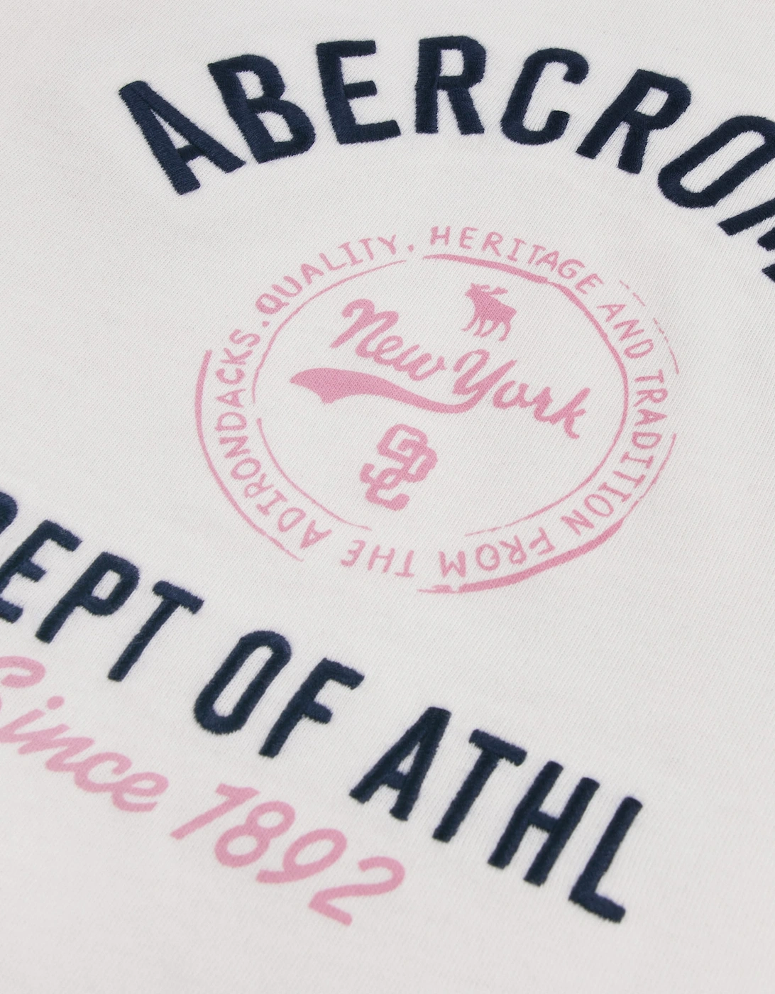Abercrombie & Fitch Girls Y2K Core Classic T-Shirt in Ivory