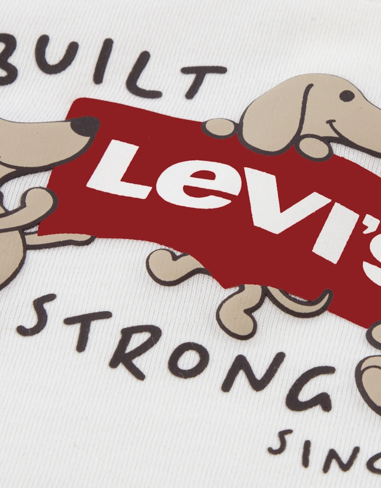 Levi's Baby Boys Long Sleeve Graphic T-Shirt in Ivory