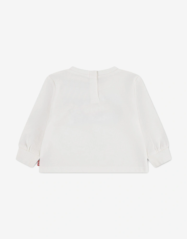 Levi's Baby Boys Long Sleeve Graphic T-Shirt in Ivory