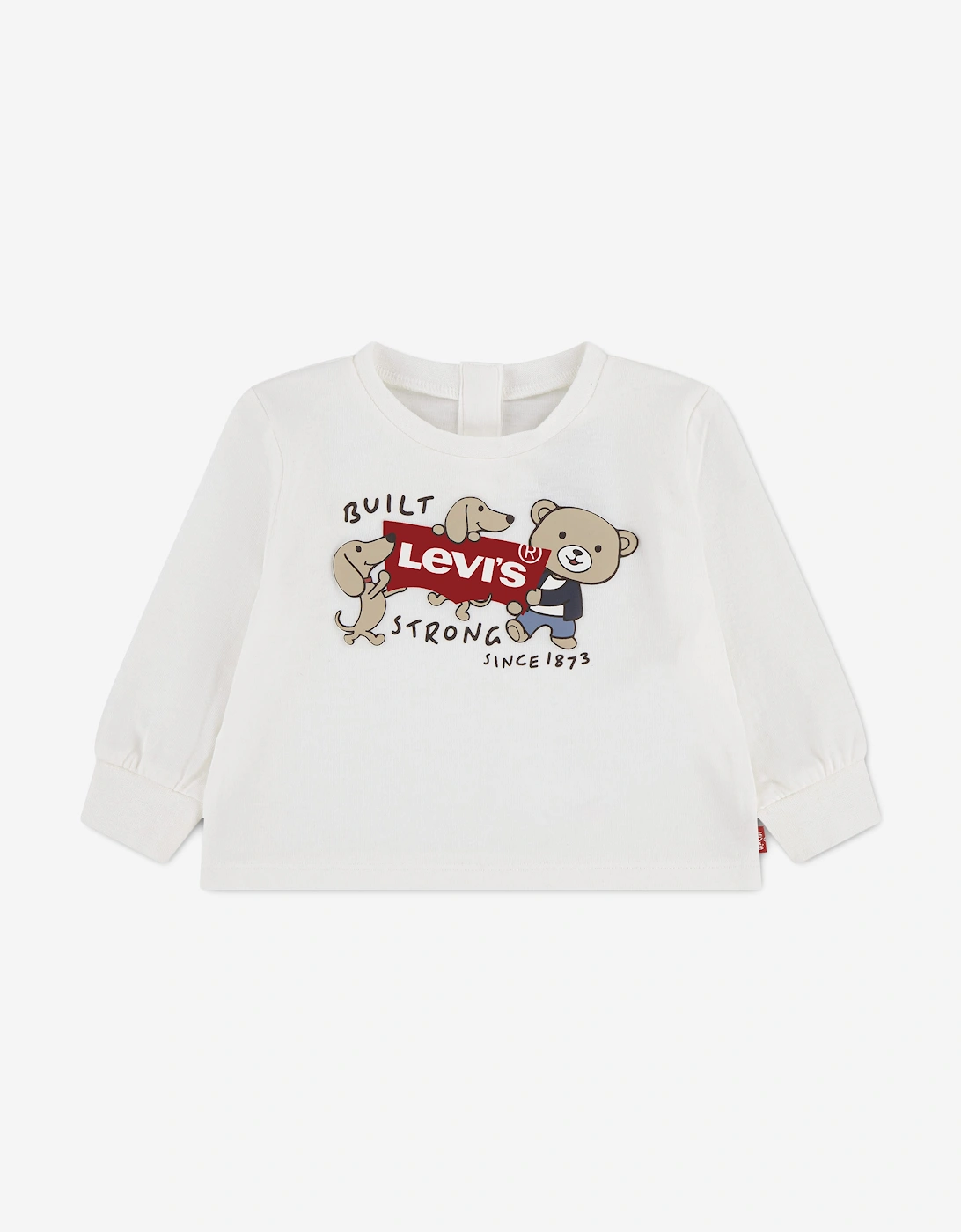 Levi's Levi's Baby Boys Long Sleeve Graphic T-Shirt in Ivory - Cream