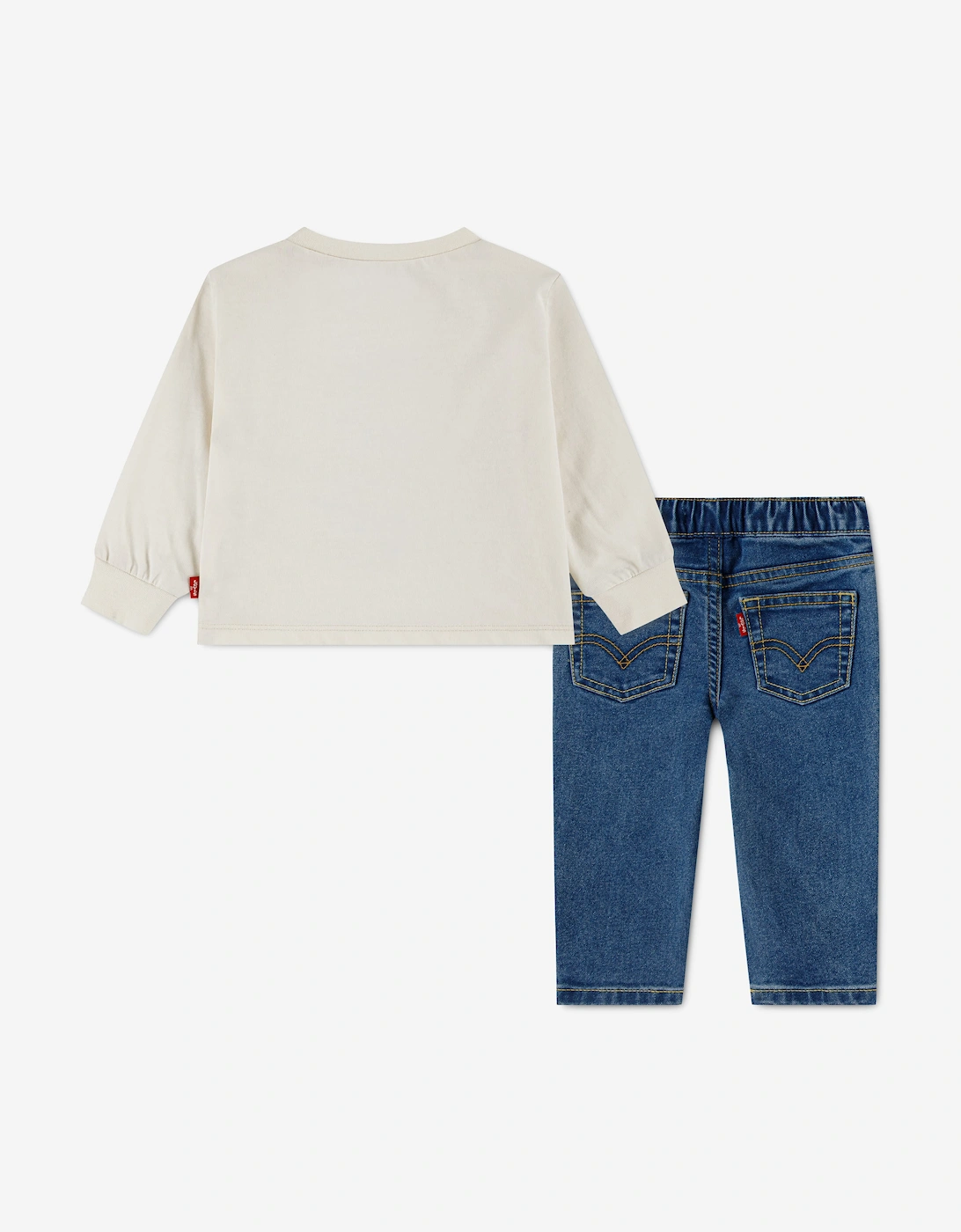 Levi's Baby Boys Trouser Set in Ivory