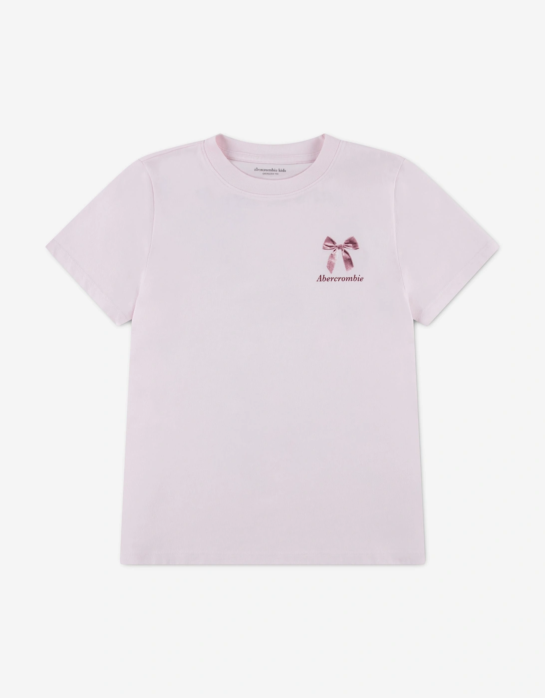 Abercrombie & Fitch Girls In My Bag Oversized T-Shirt in Pink