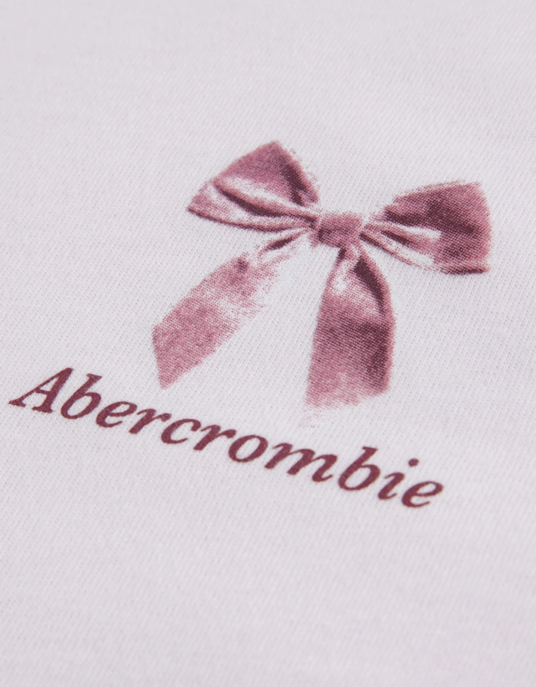 Abercrombie & Fitch Girls In My Bag Oversized T-Shirt in Pink