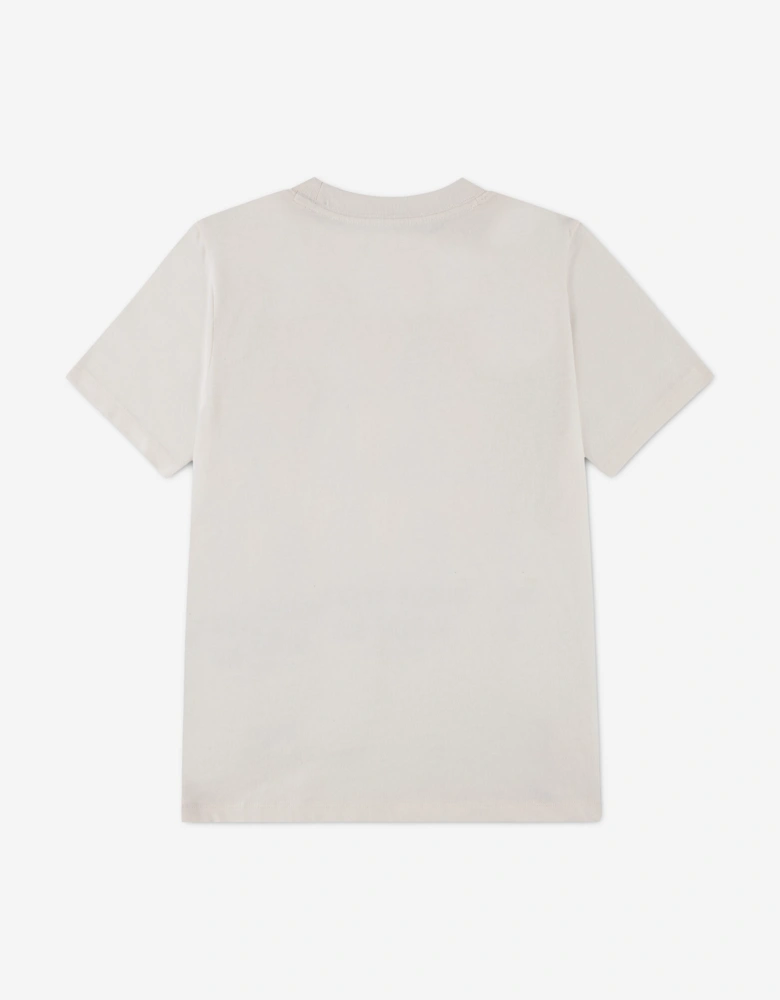 Abercrombie & Fitch Girls Pizza Toppings Oversized T-Shirt in Ivory
