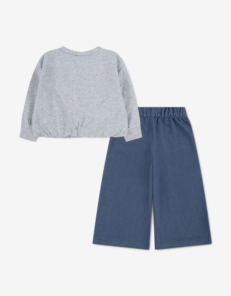 Levi's Baby Girls Trouser Set in Grey