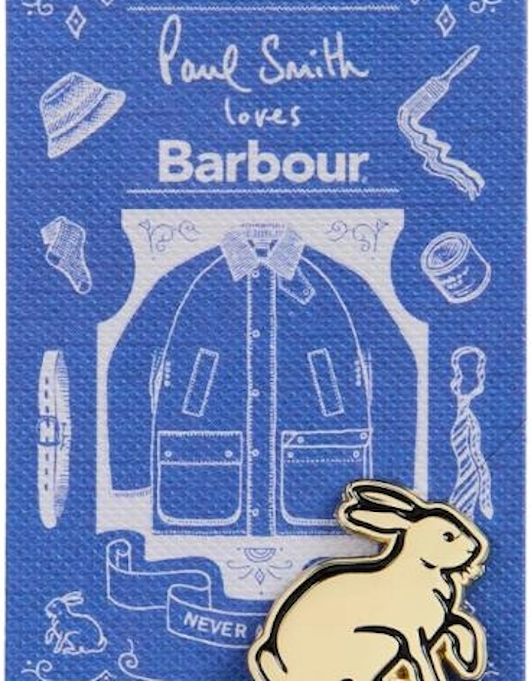 Barbour X Paul Smith Pin Badge A1-26 ME51 Rabbit