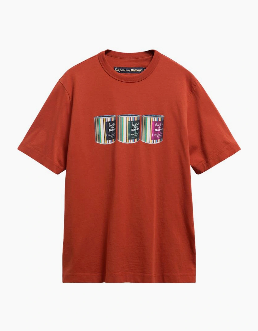 Barbour X Paul Smith Tinned T-Shirt BR37 Russet  Brown