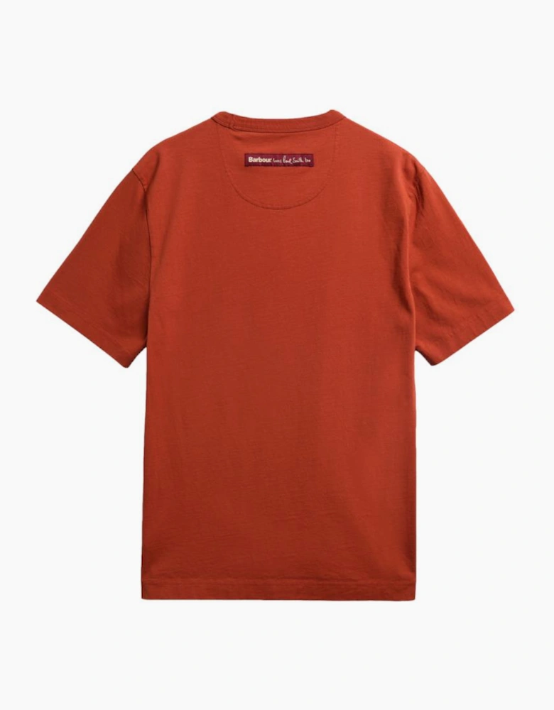 Barbour X Paul Smith Tinned T-Shirt BR37 Russet  Brown