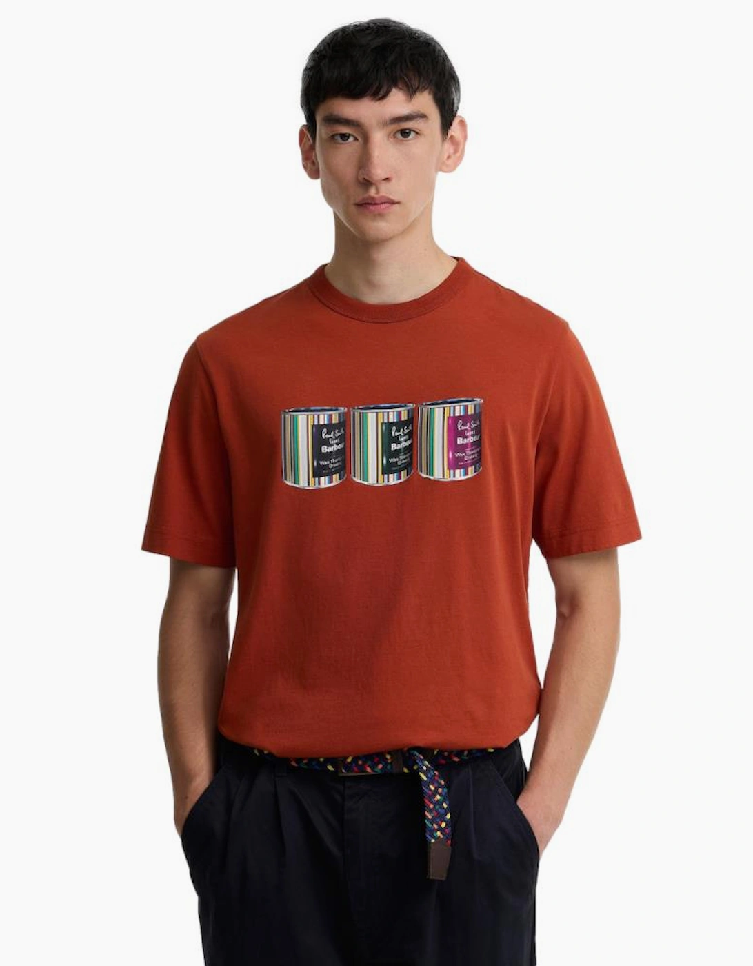 Barbour X Paul Smith Tinned T-Shirt BR37 Russet  Brown
