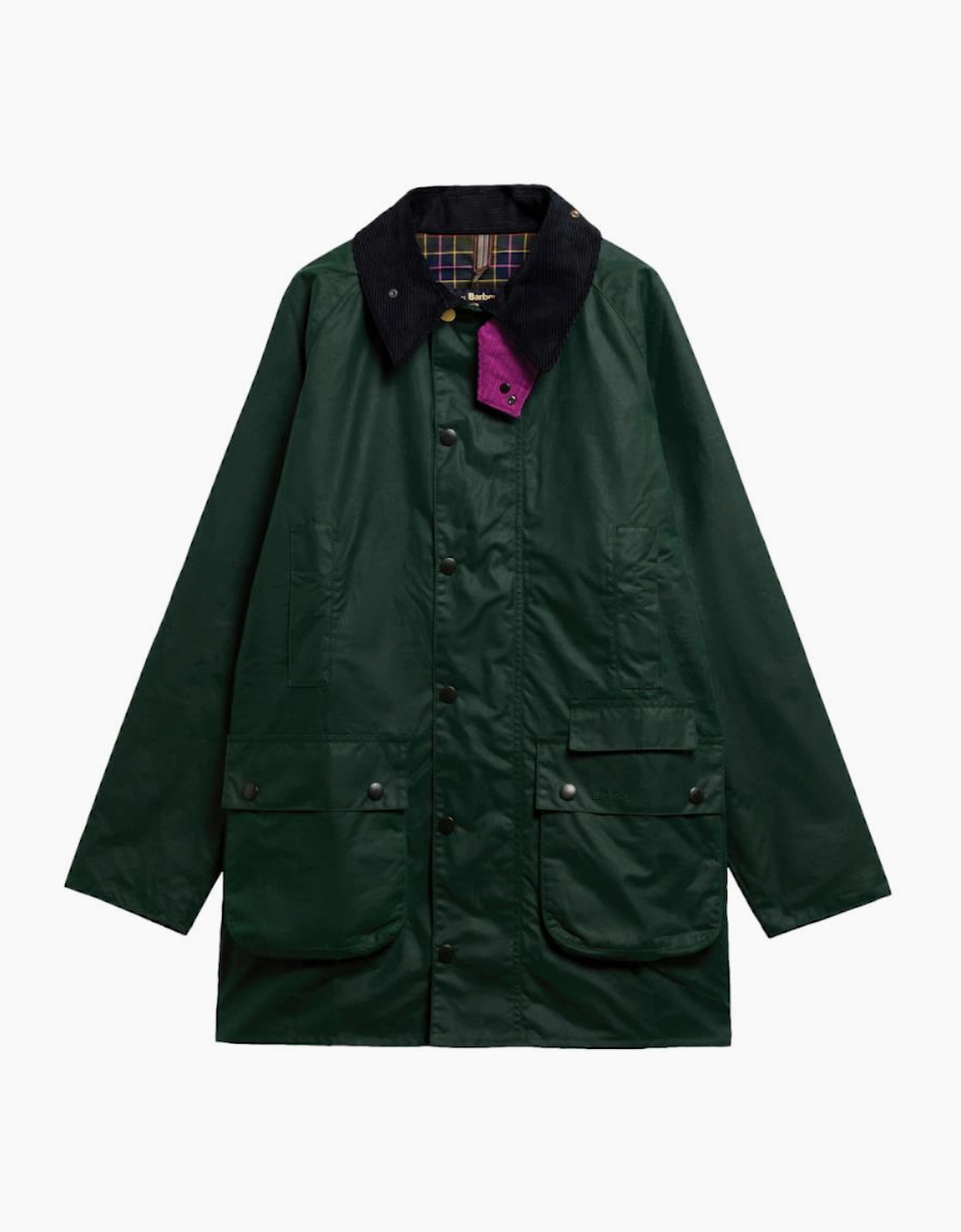 Barbour X Paul Smith Gamefair Wax Jacket GN75 Bottle Green