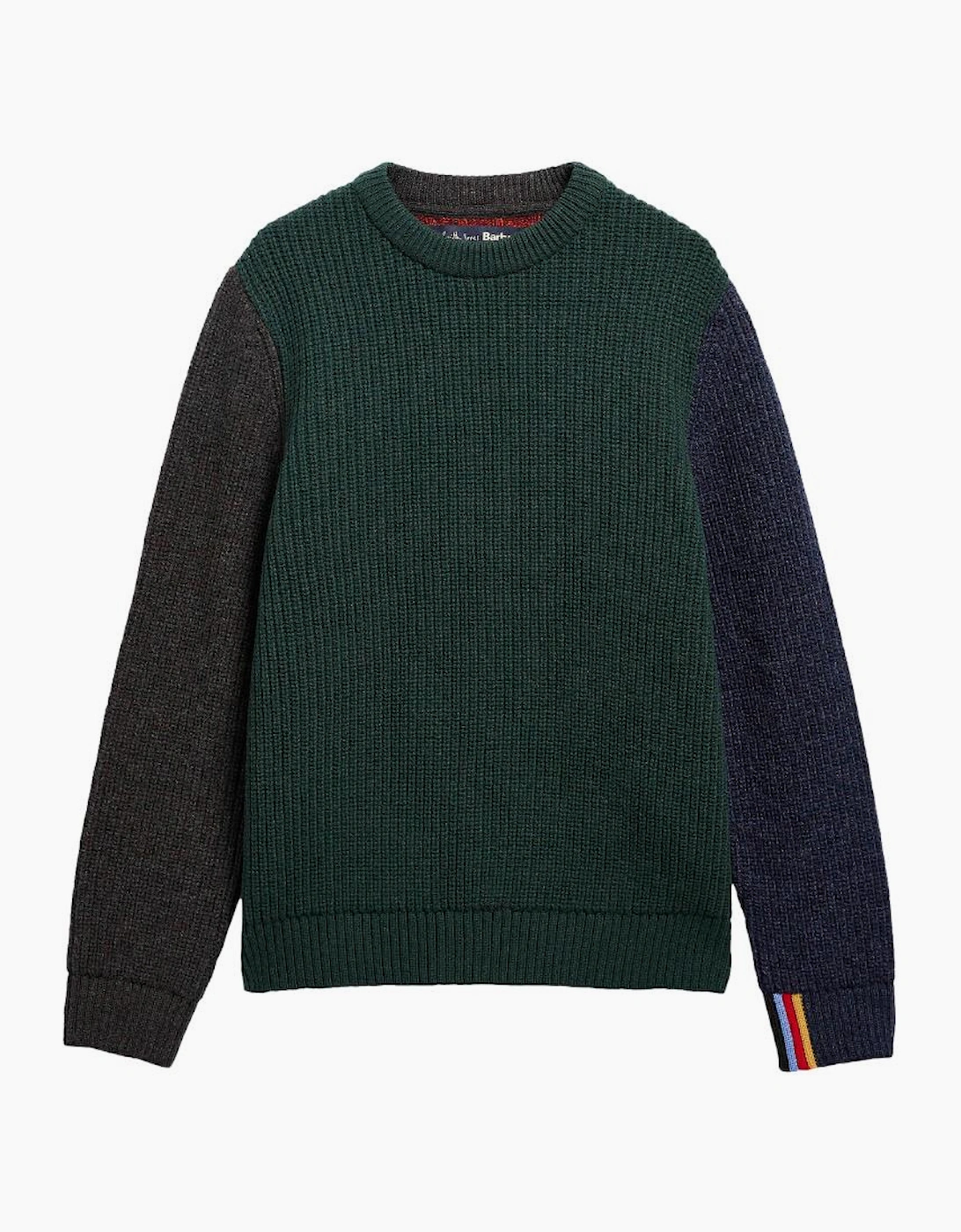 Barbour X Paul Smith Cable Tyne Jumper GN75 Bottle Green