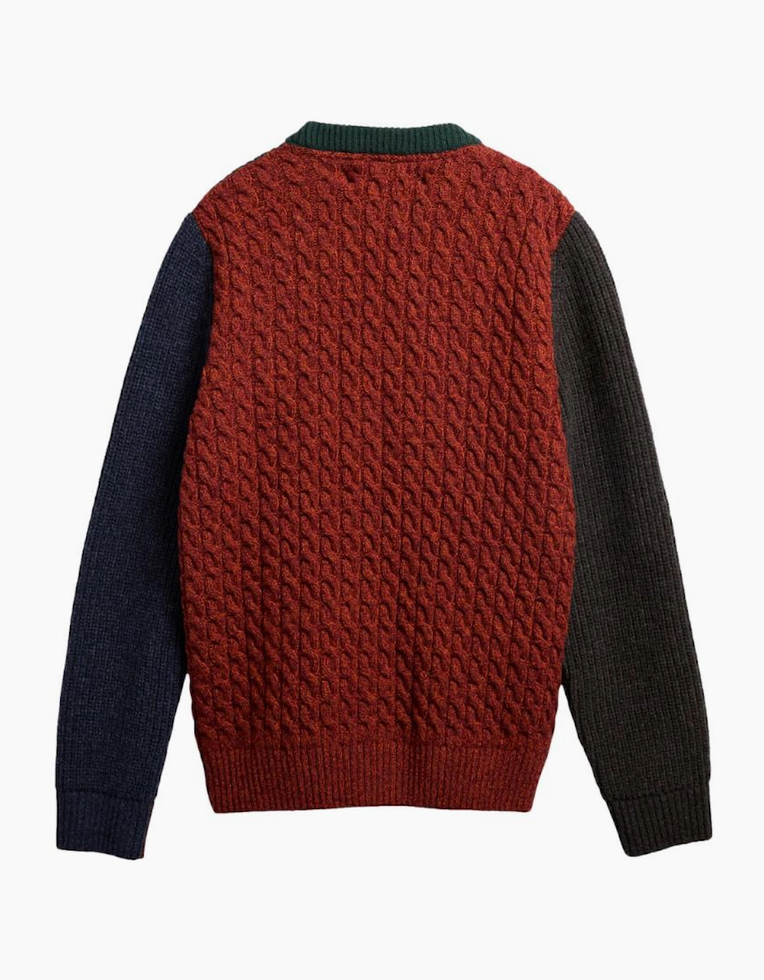 Barbour X Paul Smith Cable Tyne Jumper GN75 Bottle Green