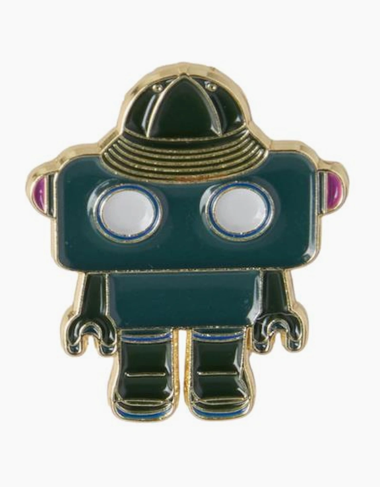 Barbour X Paul Smith Pin Badge A1-26 GN19 Robot